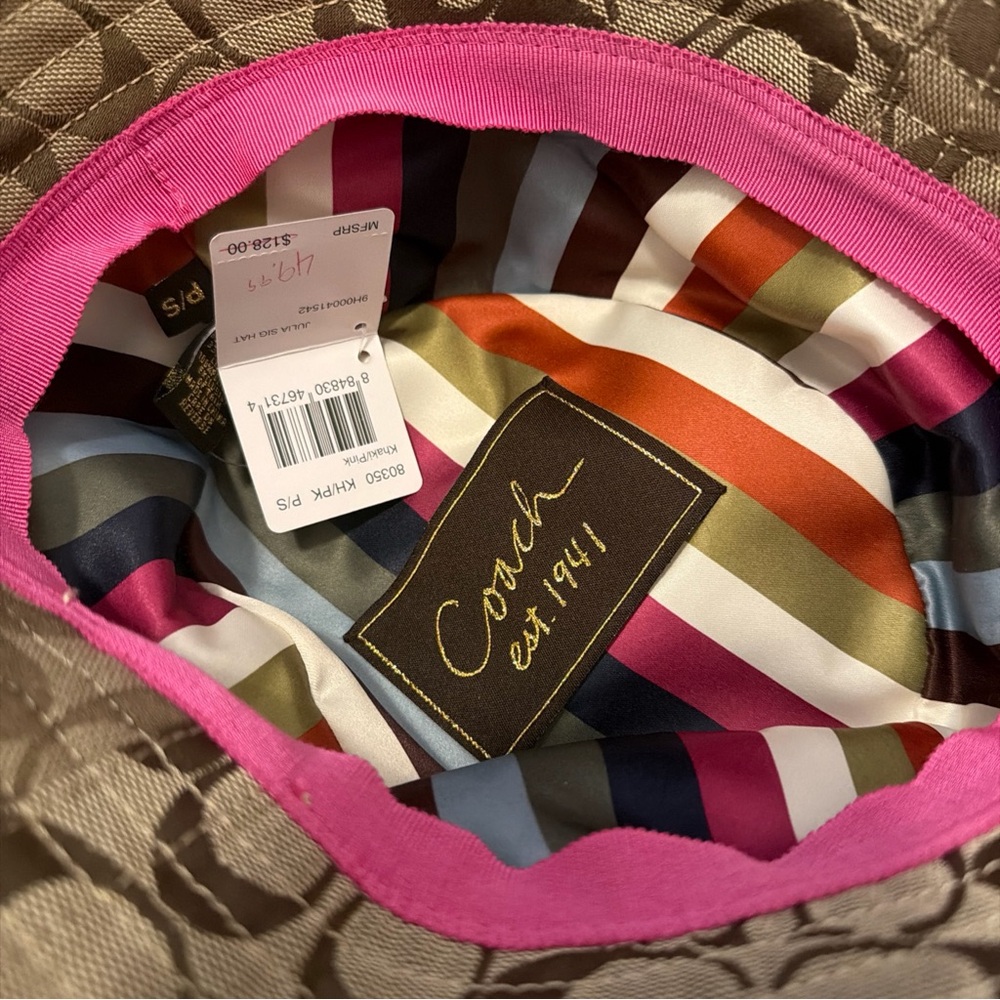 Coach Multicolor Striped Lining Hat - Picture 3 of 5